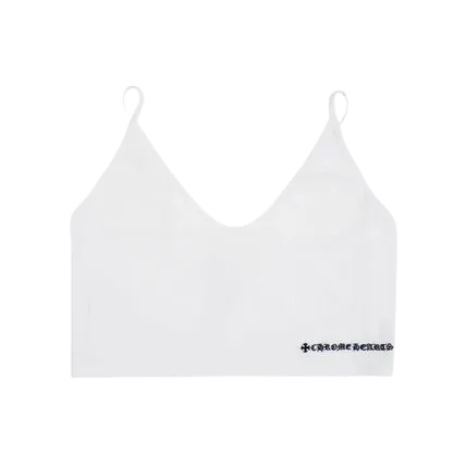 Chrome Hearts | U-Neck Plain Cotton Logo Tanks & Camisoles White