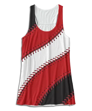 Cincinnati Baseball Stitches Racerback Tank Top