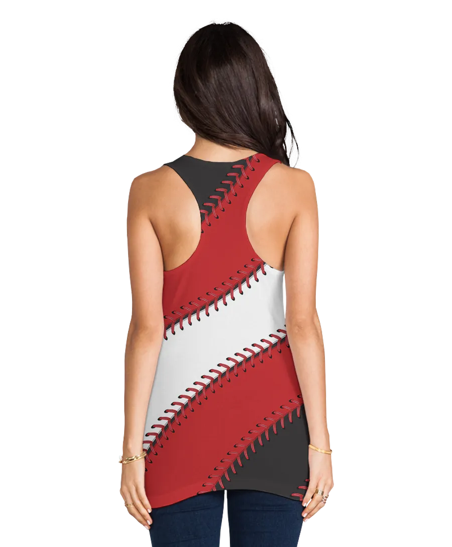Cincinnati Baseball Stitches Racerback Tank Top