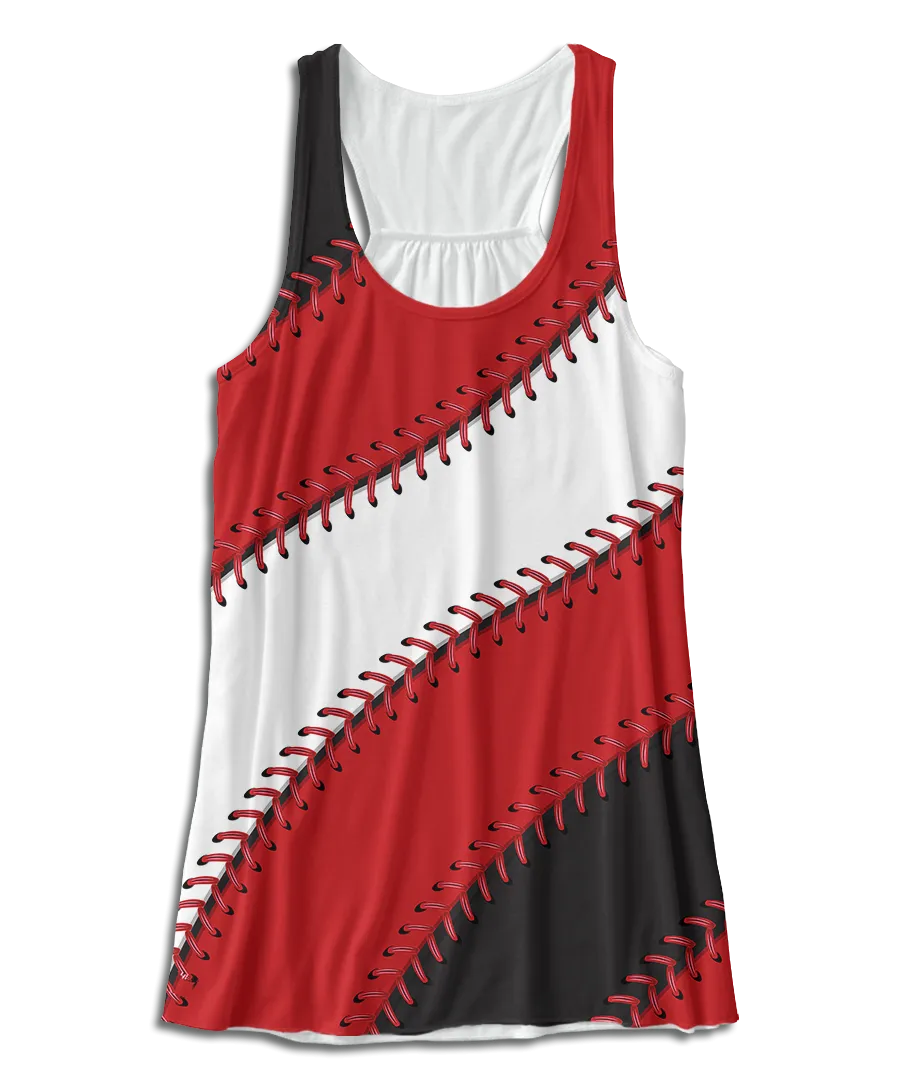 Cincinnati Baseball Stitches Racerback Tank Top