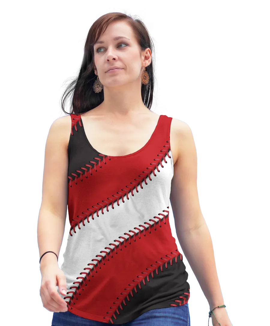 Cincinnati Baseball Stitches Racerback Tank Top