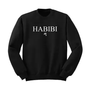 Classic Black and White Habibi Crewneck