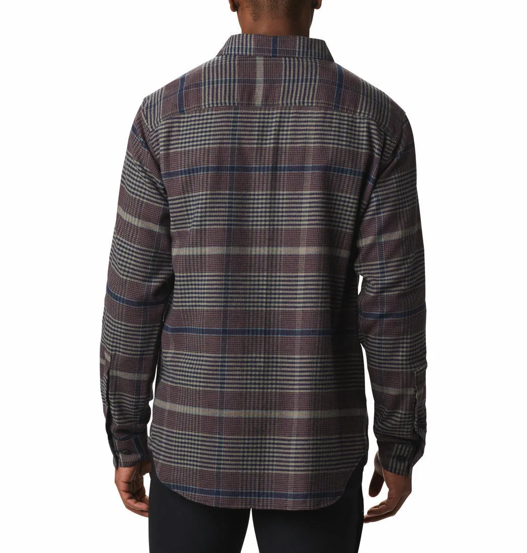 Columbia Men Brown Cornell Woods Flannel Long Sleeve Shirt