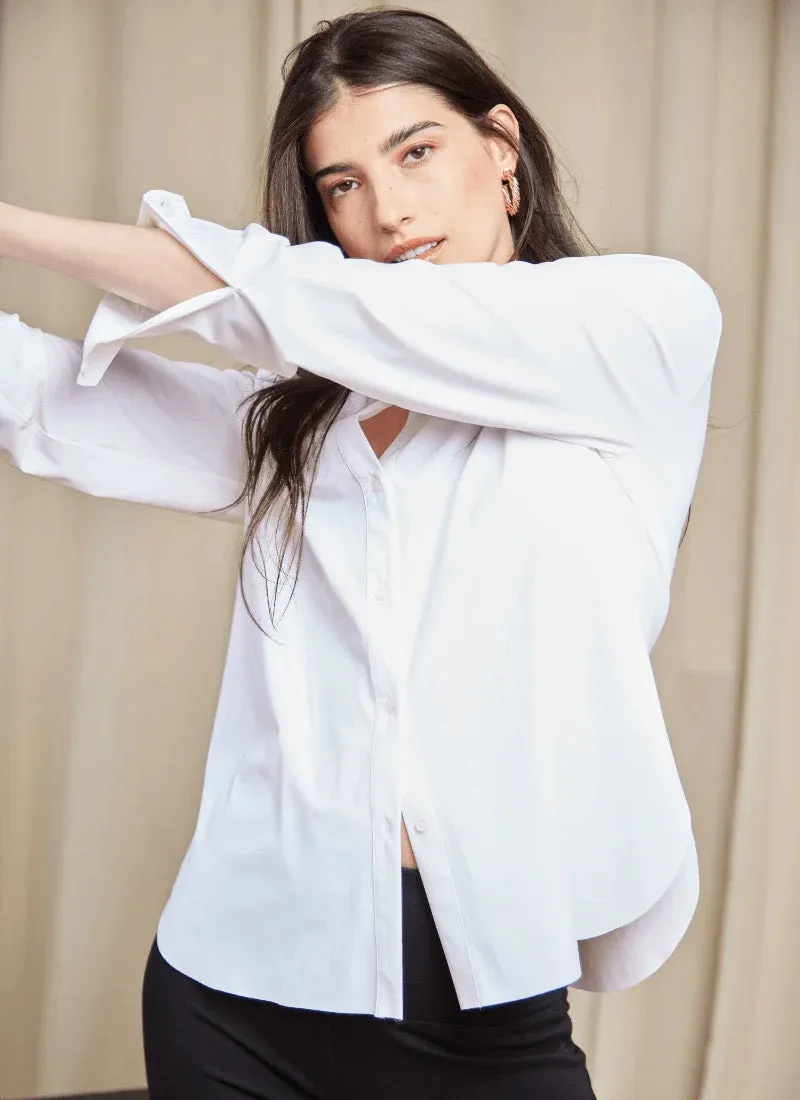 Connie Slim Button Blouse