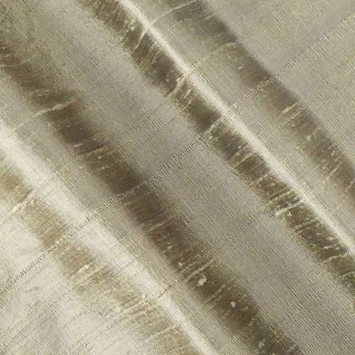 Cool Taupe Beige Iridescent Silk Dupioni Shantung Fabric