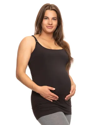 Cotton Modal Maternity Cami with Nursing Clips