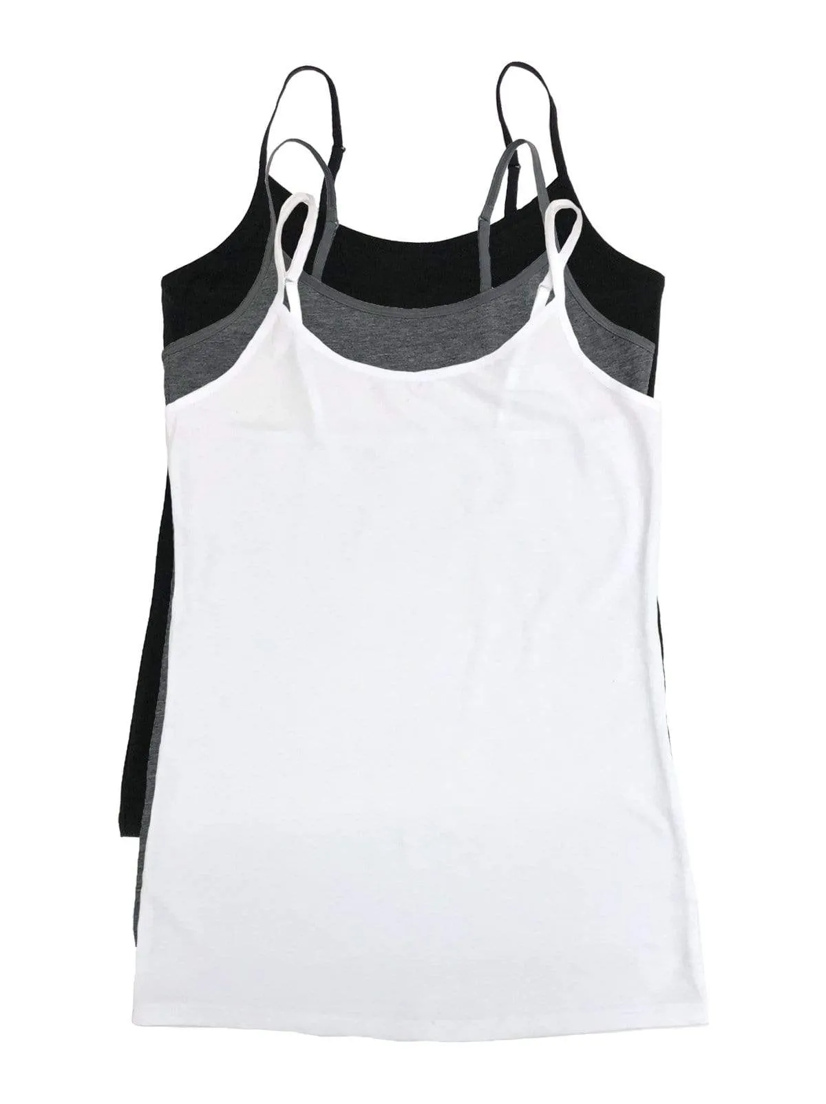 Cotton Modal Stretch Camisole 3-Pack