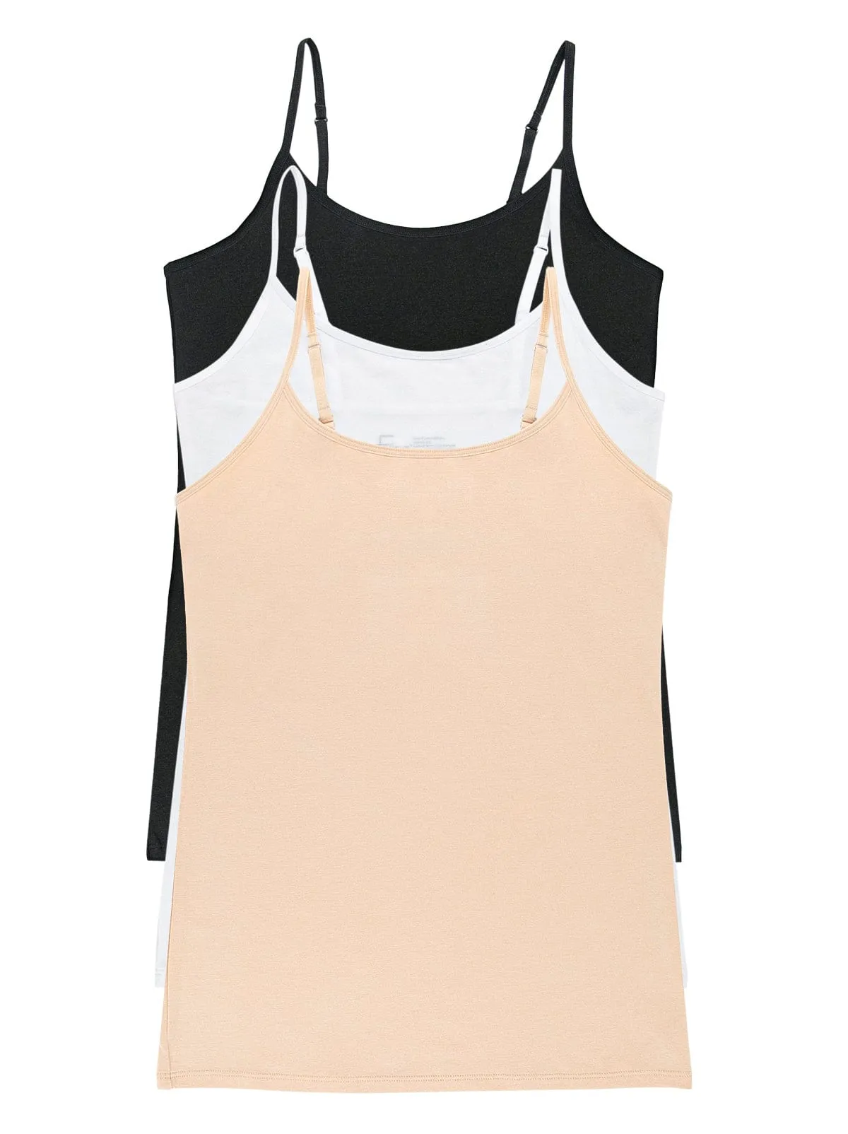 Cotton Modal Stretch Camisole 3-Pack