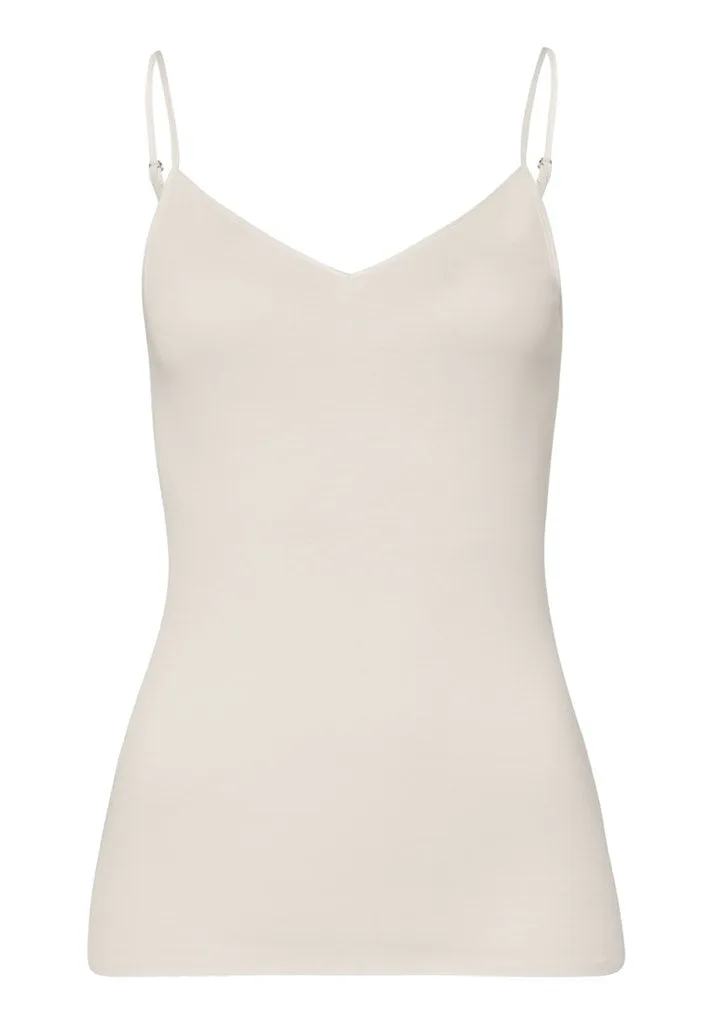Cotton Seamless - V-Neck Spaghetti Top