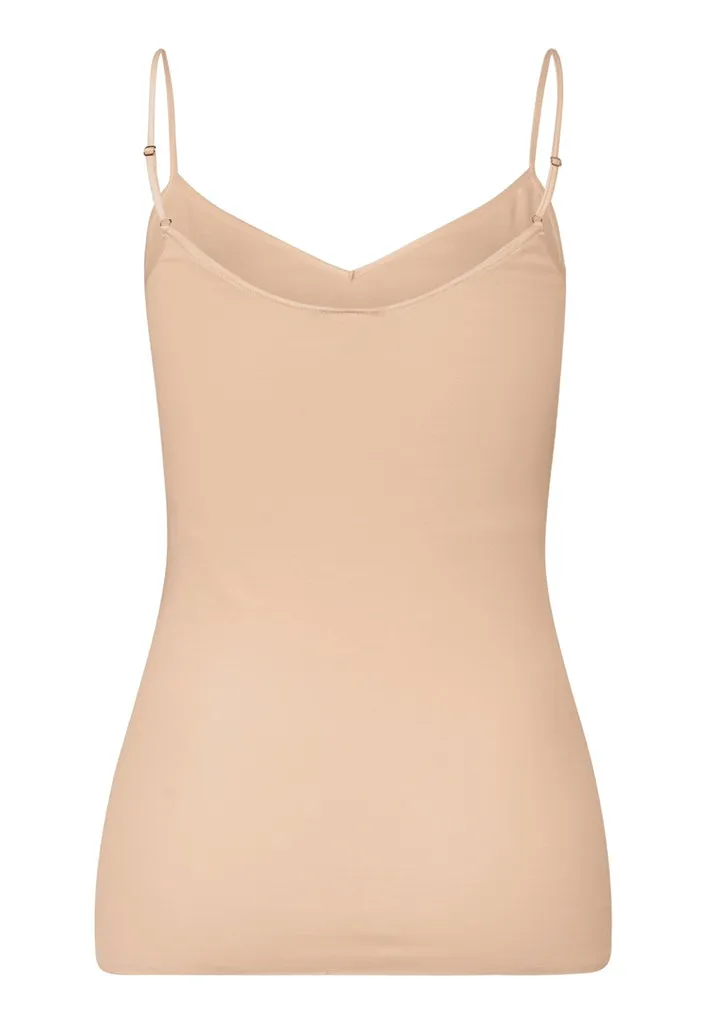 Cotton Seamless - V-Neck Spaghetti Top