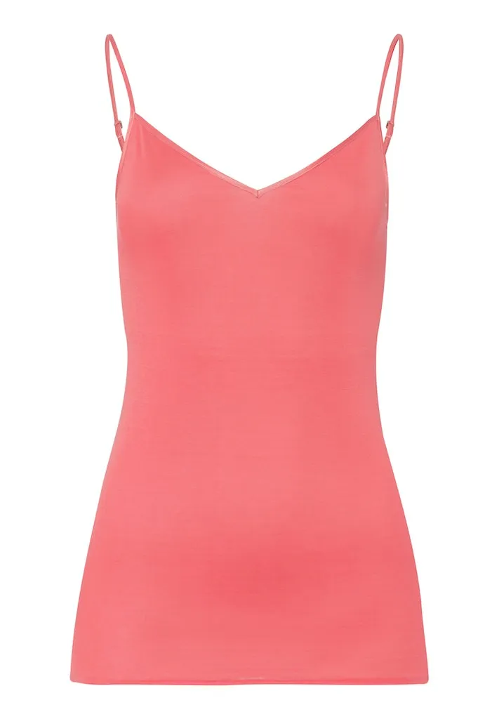 Cotton Seamless - V-Neck Spaghetti Top
