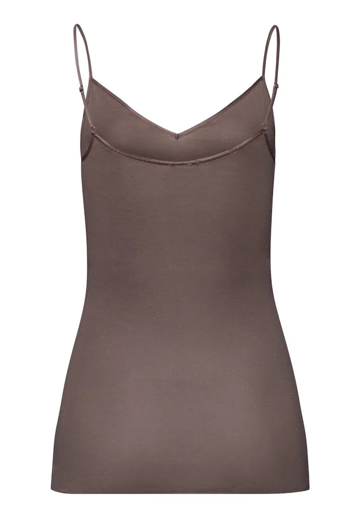 Cotton Seamless - V-Neck Spaghetti Top