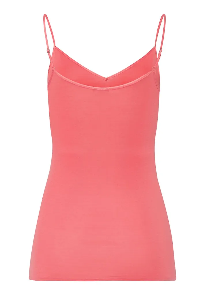 Cotton Seamless - V-Neck Spaghetti Top