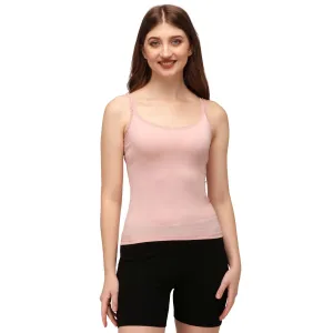 Cotton Spandex Camisole with Lace Detailing