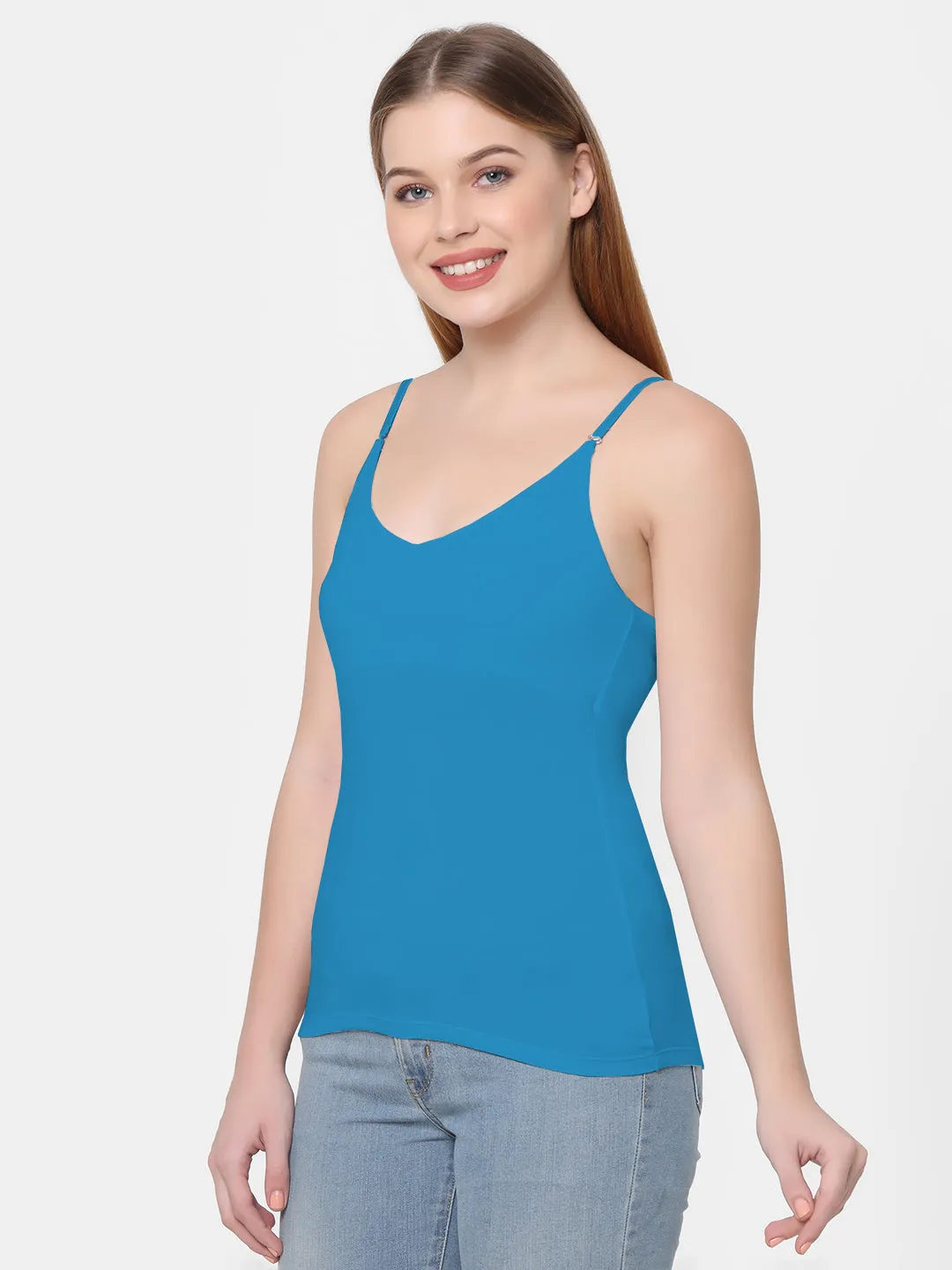 Cotton spandex detachable straps Camisole
