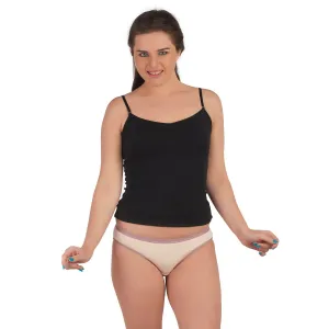 Cotton spandex detachable straps Camisole
