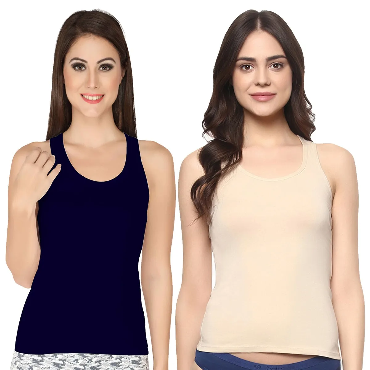 Cotton spandex racer back Tee (PACK of 2)