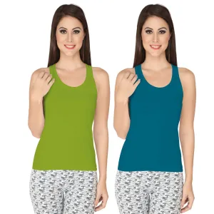 Cotton spandex racer back Tee (PACK of 2)