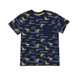 CR Sports Shark Print Pocket Tee