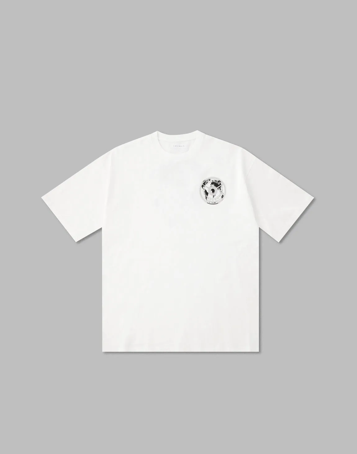 CRONOS WORLD GRAPHIC OVERSIZE T-SHIRTS【WHITE】
