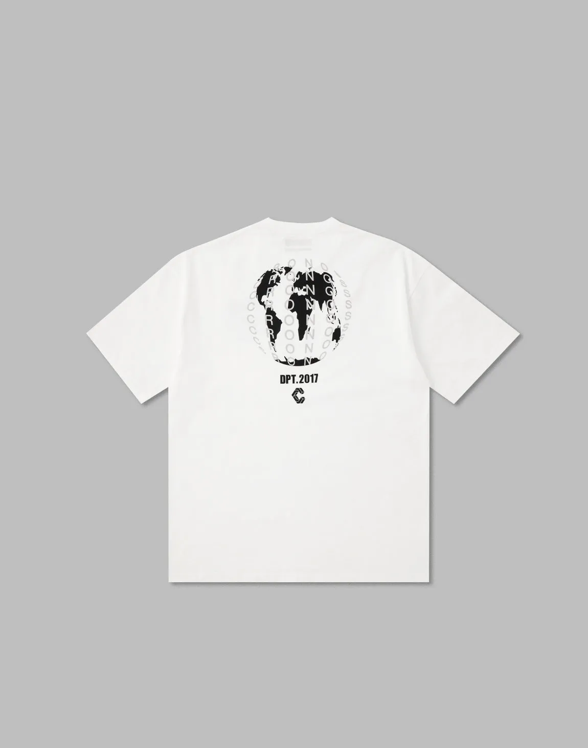 CRONOS WORLD GRAPHIC OVERSIZE T-SHIRTS【WHITE】
