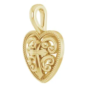 Cross and Heart Necklace or Pendant R50029