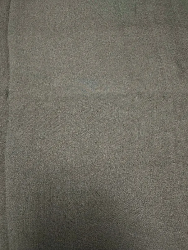 Dark Gray Woven Silk Chiffon Fabric