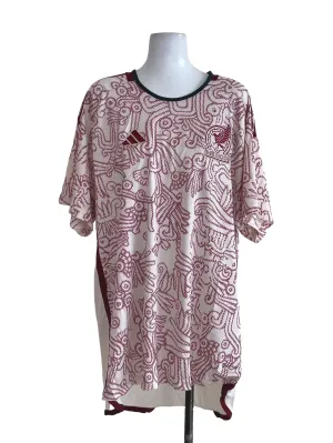 Dark Red Graphic Football T Shirt