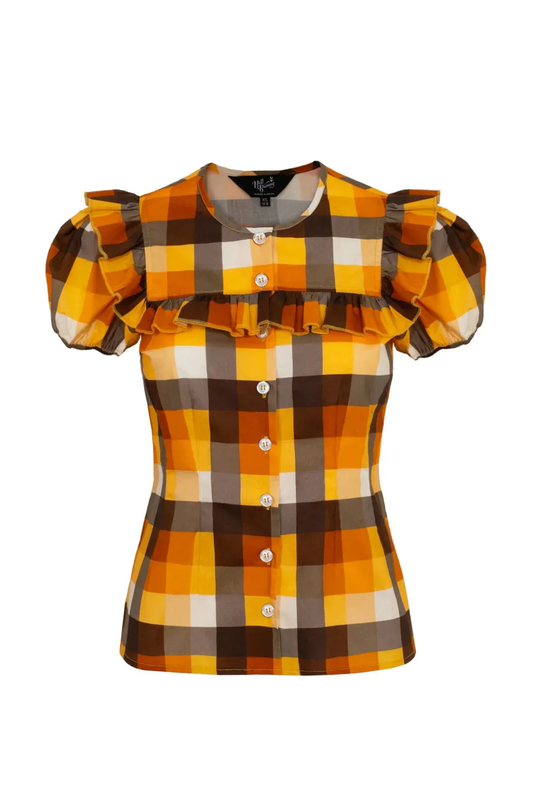 Darlene Check Blouse