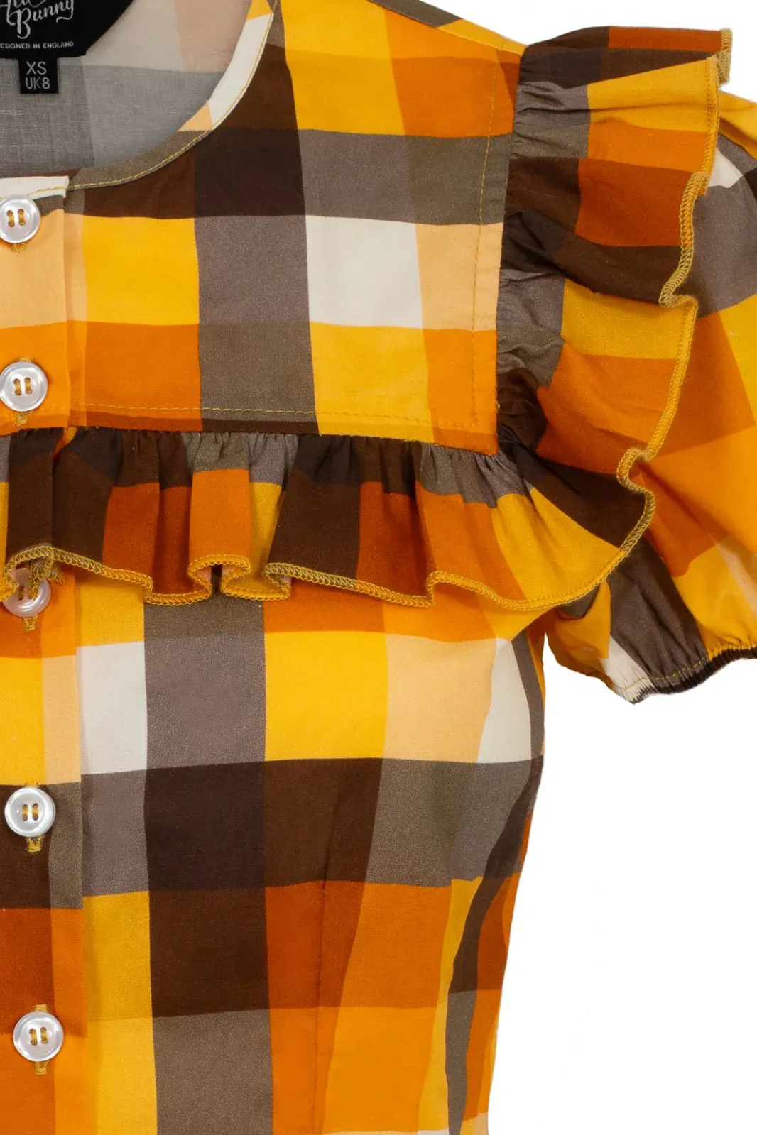 Darlene Check Blouse