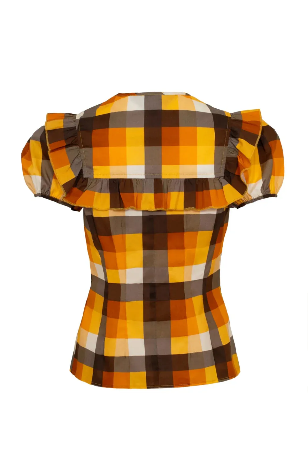 Darlene Check Blouse
