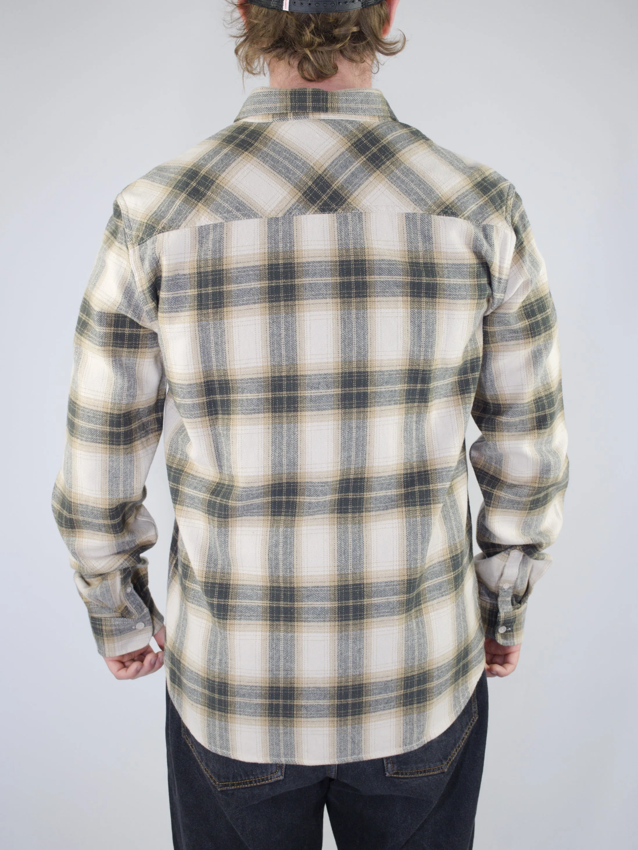 Dc Shoes - Marshal Flannel Shirt - Beige / Tan / Grey
