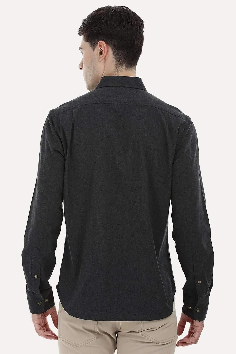 Designed Placket Oxford Shirt