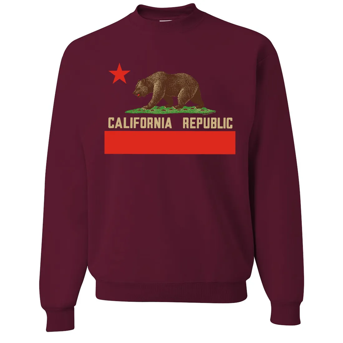Don Pimentel California Republic Bear Flag Crewneck Sweatshirt