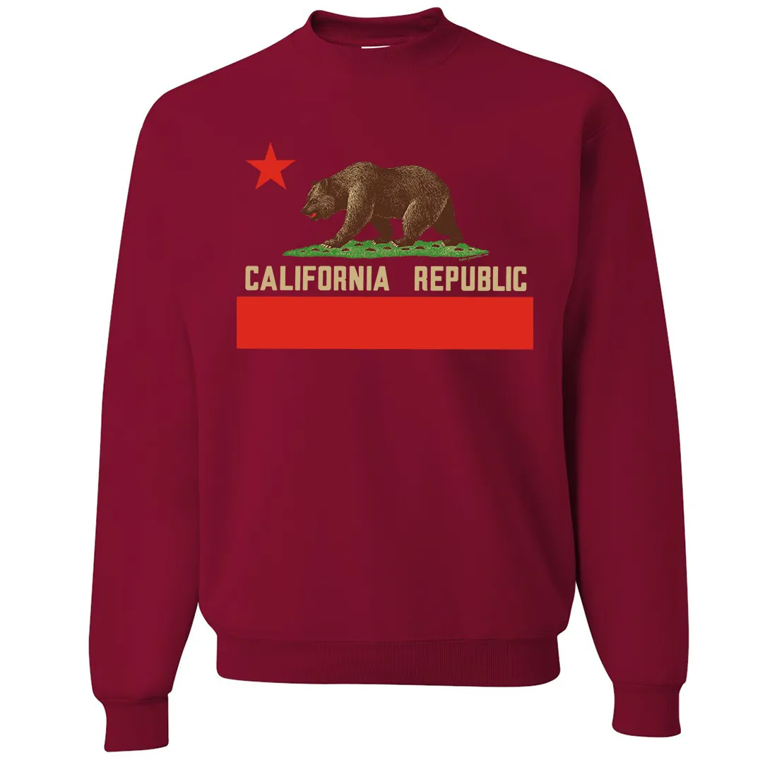 Don Pimentel California Republic Bear Flag Crewneck Sweatshirt