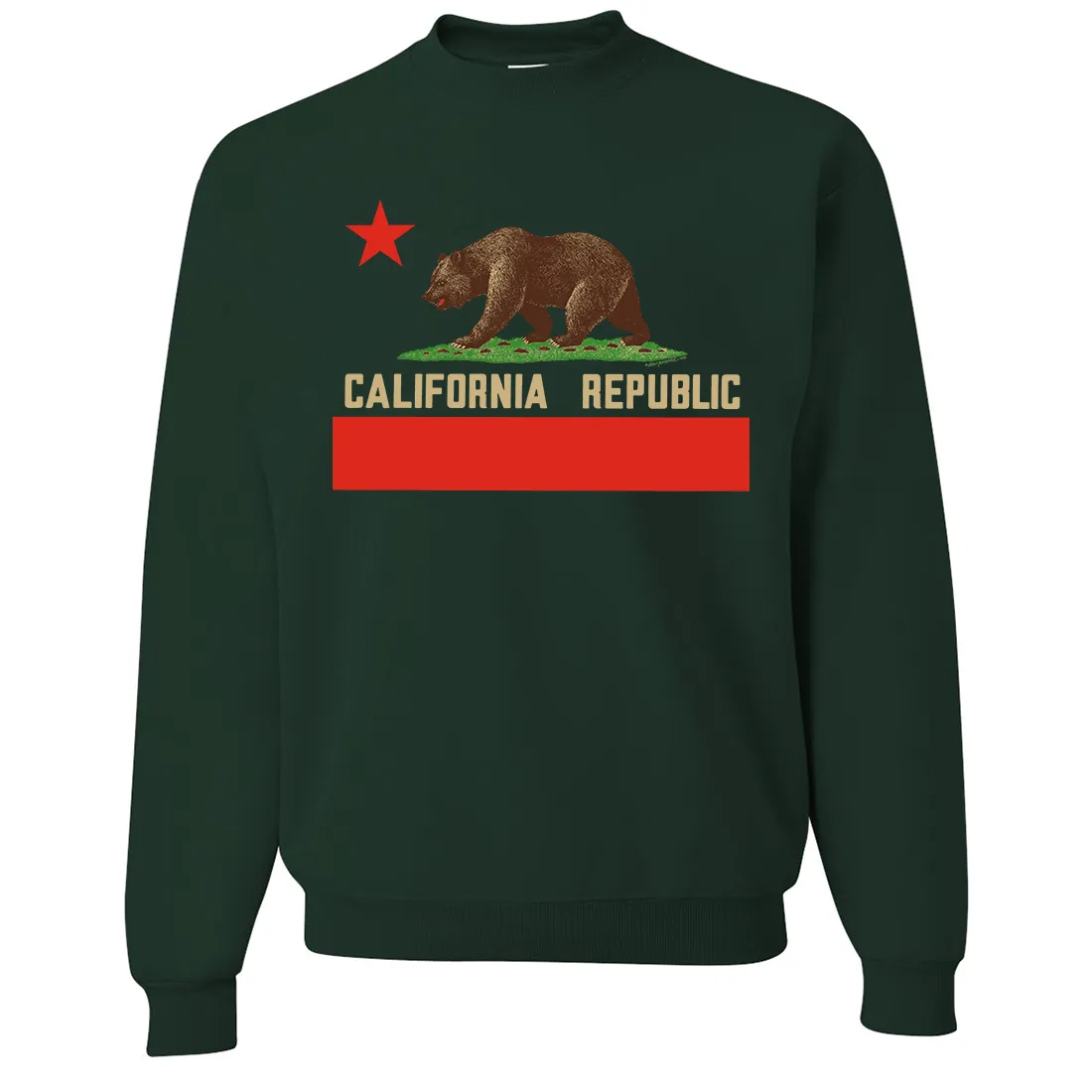 Don Pimentel California Republic Bear Flag Crewneck Sweatshirt