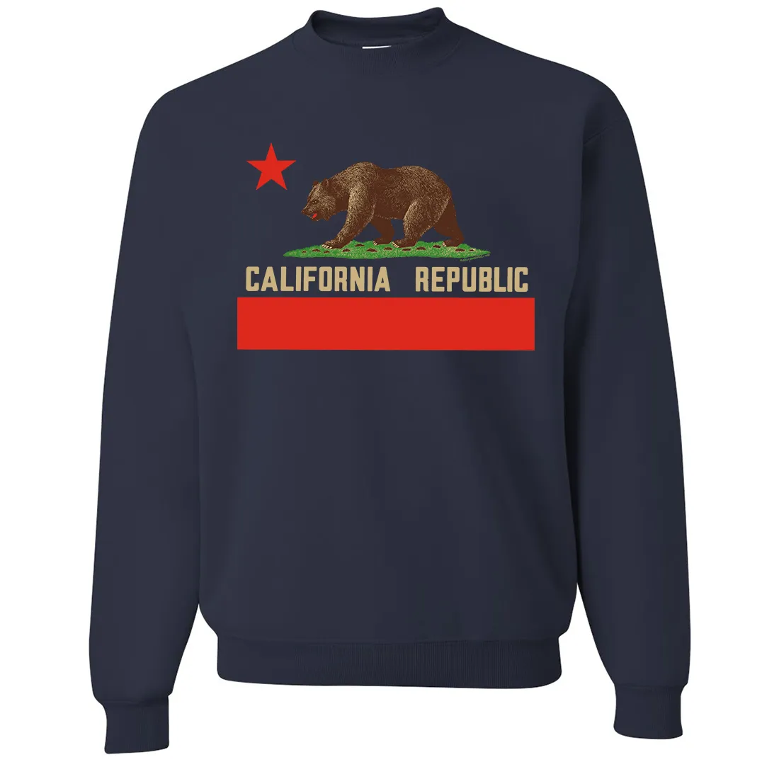 Don Pimentel California Republic Bear Flag Crewneck Sweatshirt