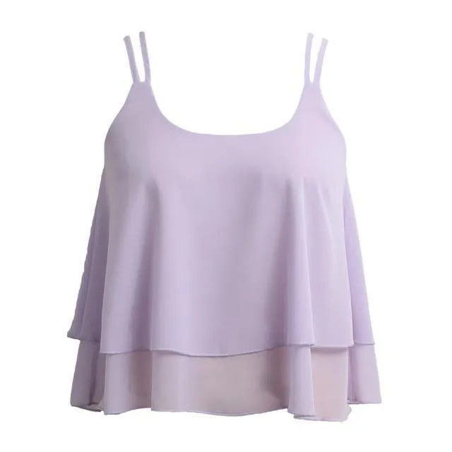 Double Layer Hem Tank Top