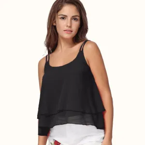 Double Layer Hem Tank Top