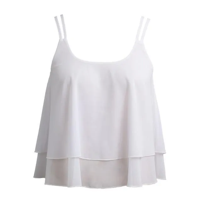 Double Layer Hem Tank Top