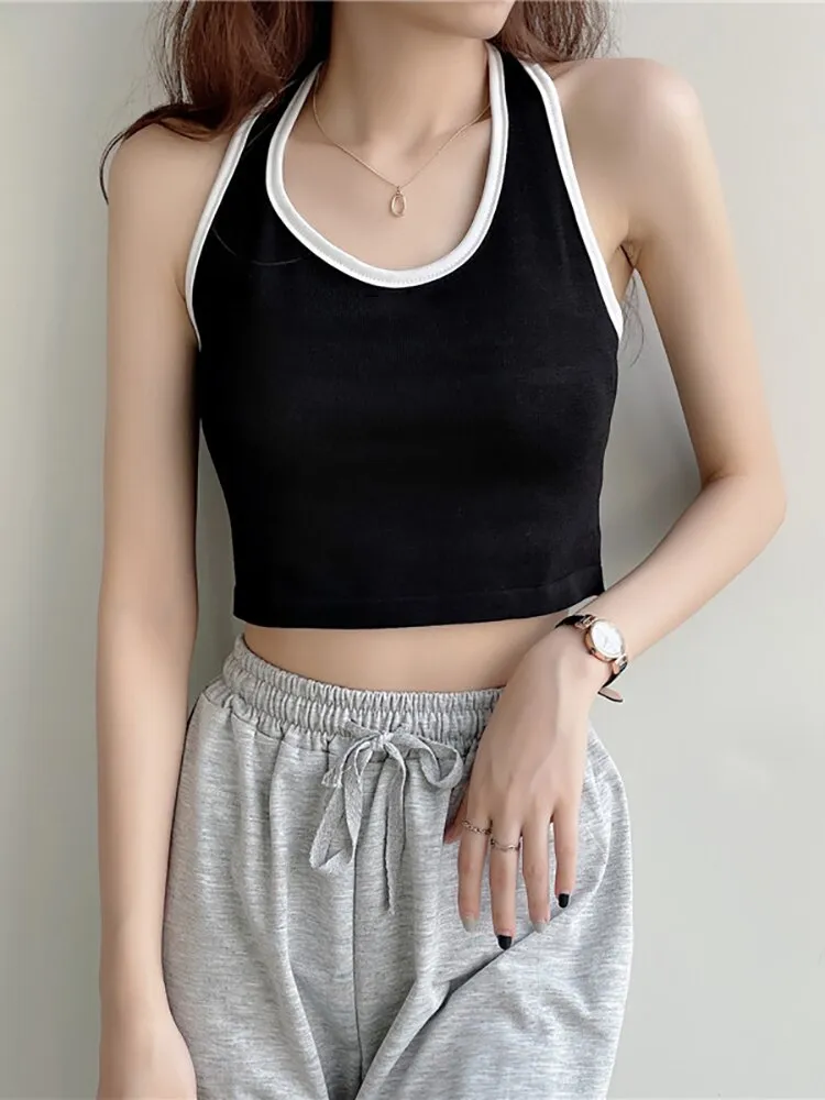 DressBetty - Basic Cotton Sports Tank Tops
