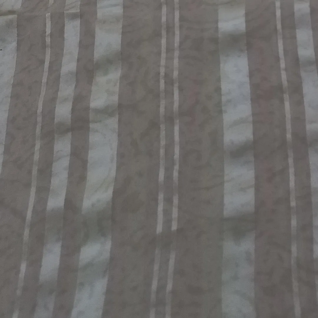 Dusky Beige Color Silk Fabric With Stripes Pattern -0.8-Cm