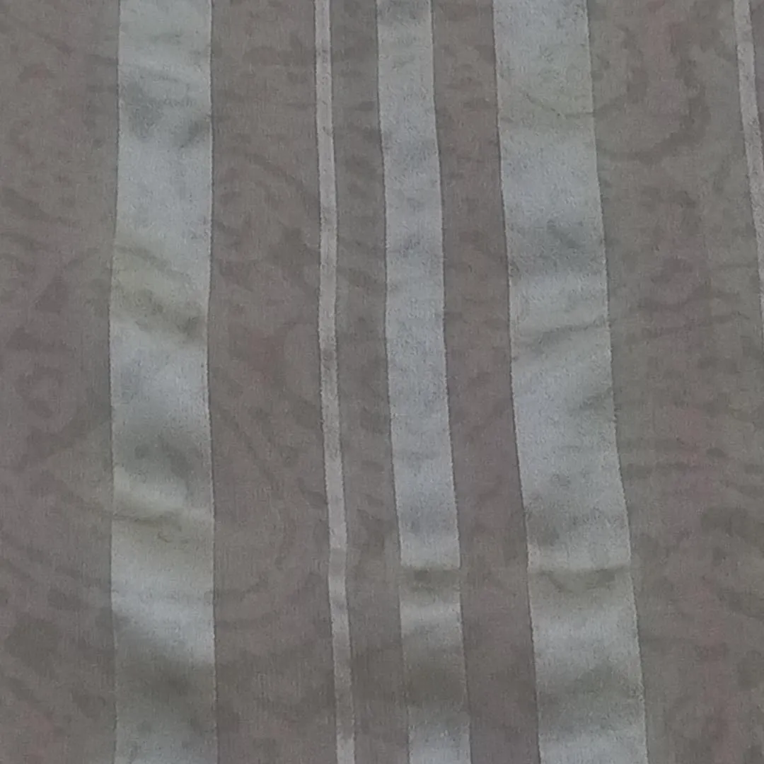 Dusky Beige Color Silk Fabric With Stripes Pattern -0.8-Cm