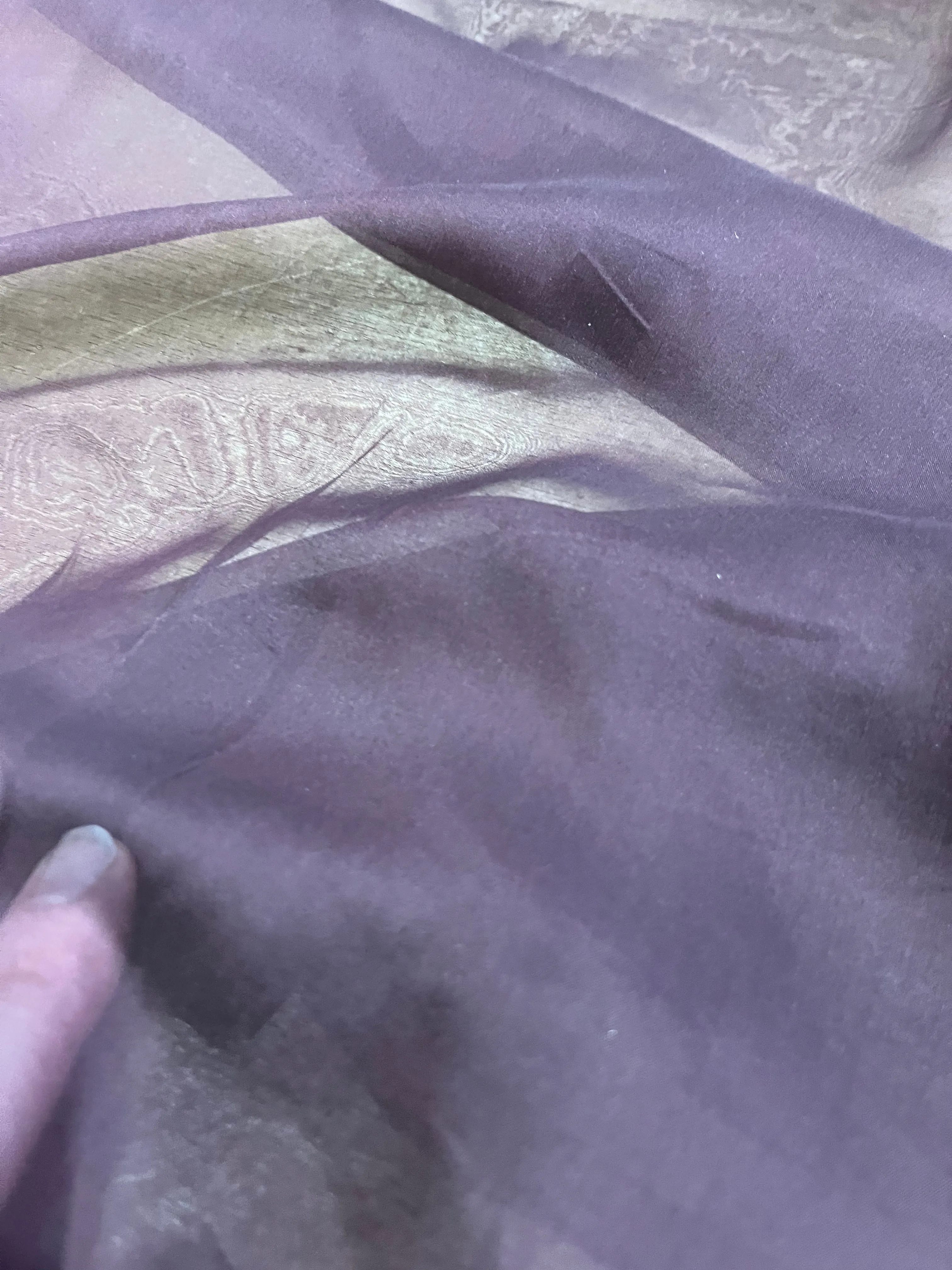 E02 Martine 007 SILK chiffon Dark brown