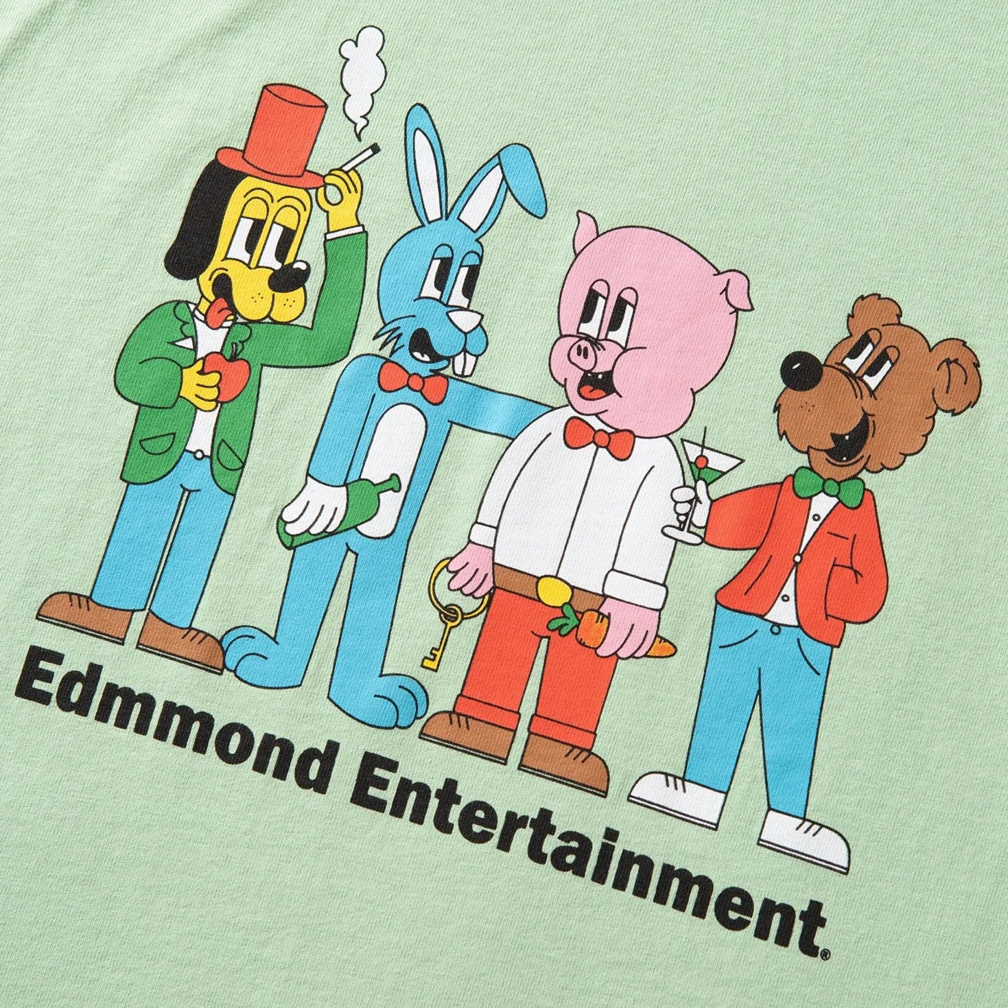 Edmmond Studios Buddies T-Shirt Plain Mint