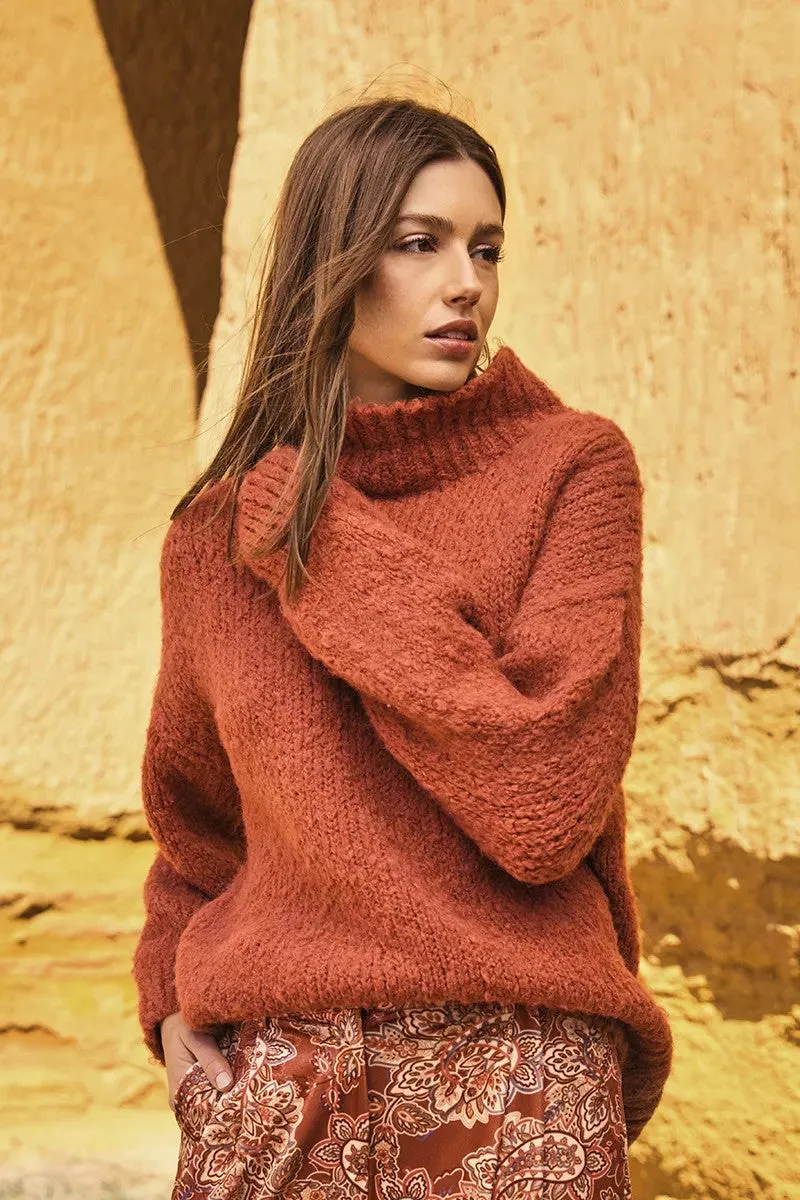 Elise High Neck Sweater