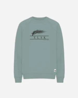 ELSK® VIND TVÆRS MEN'S CREWNECK - OCEAN BLUE