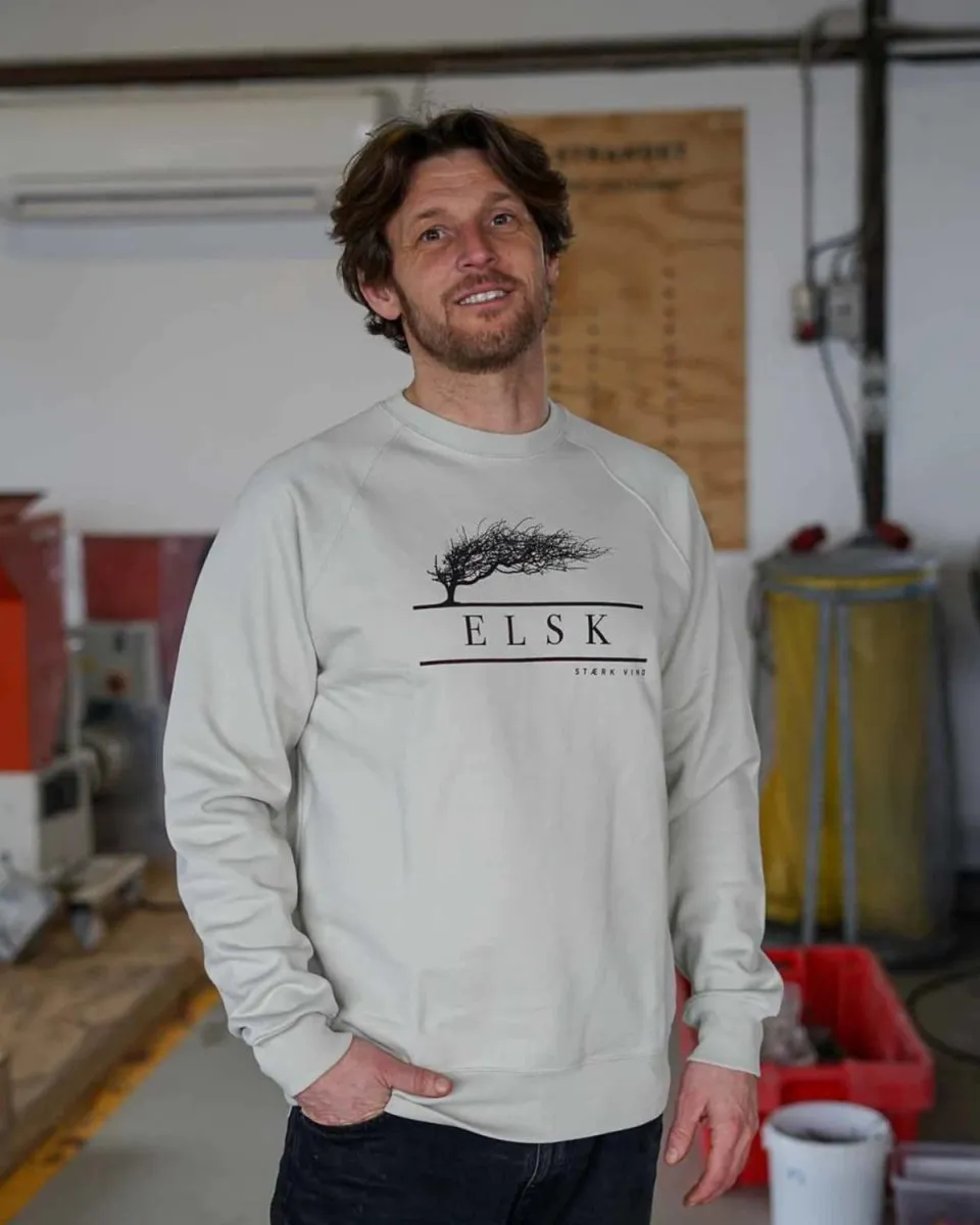 ELSK® VIND TVÆRS MEN'S CREWNECK - PALE PISTACHE