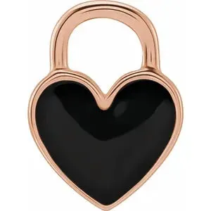 Enamel Heart Charm/Pendant 688833