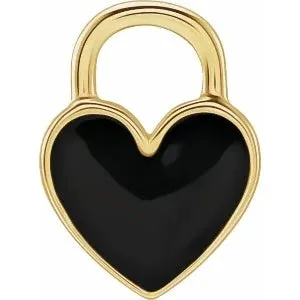 Enamel Heart Charm/Pendant 688833